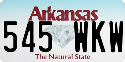 AR license plate 545WKW