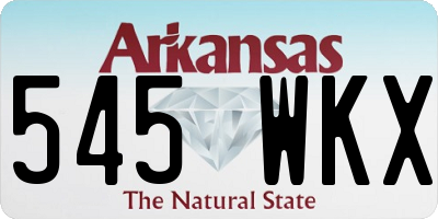AR license plate 545WKX