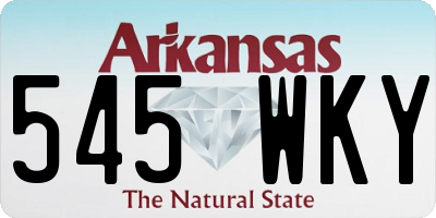 AR license plate 545WKY