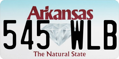 AR license plate 545WLB