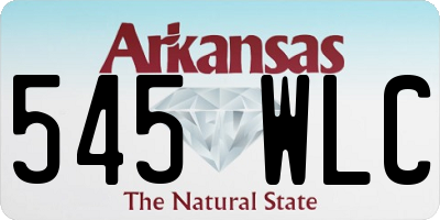 AR license plate 545WLC