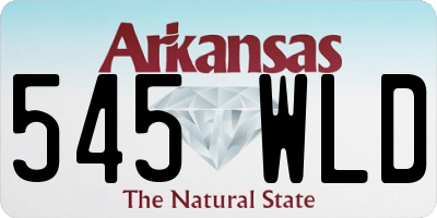 AR license plate 545WLD