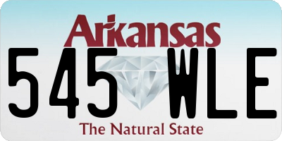 AR license plate 545WLE
