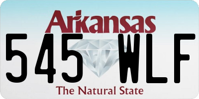 AR license plate 545WLF