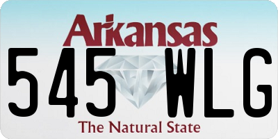 AR license plate 545WLG