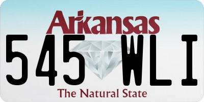 AR license plate 545WLI