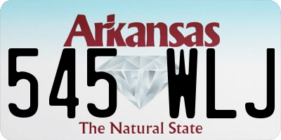 AR license plate 545WLJ