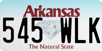AR license plate 545WLK