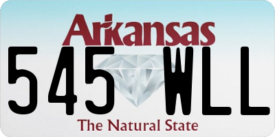 AR license plate 545WLL