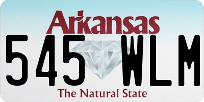 AR license plate 545WLM