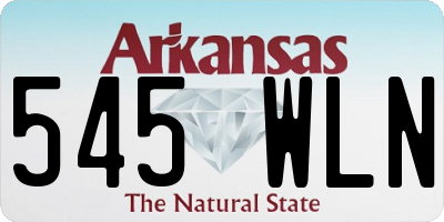 AR license plate 545WLN