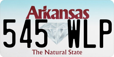 AR license plate 545WLP