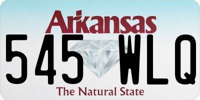 AR license plate 545WLQ