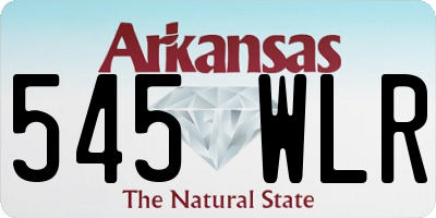 AR license plate 545WLR