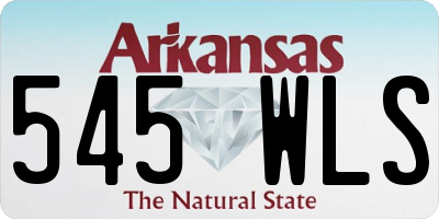 AR license plate 545WLS