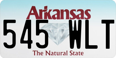 AR license plate 545WLT