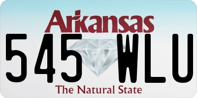 AR license plate 545WLU