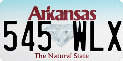 AR license plate 545WLX