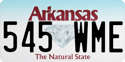 AR license plate 545WME