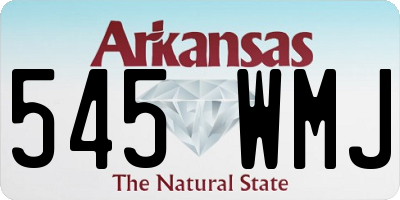 AR license plate 545WMJ