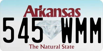 AR license plate 545WMM