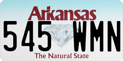 AR license plate 545WMN