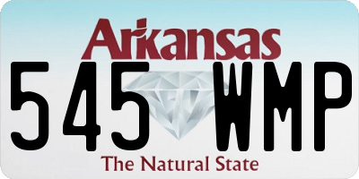 AR license plate 545WMP