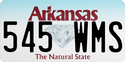 AR license plate 545WMS