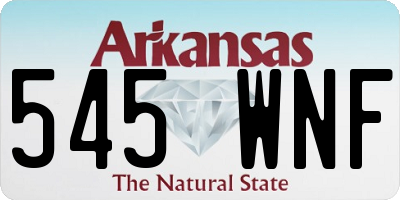 AR license plate 545WNF