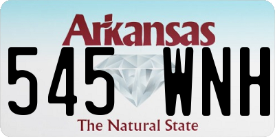 AR license plate 545WNH
