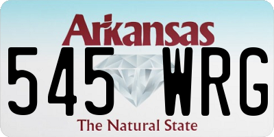 AR license plate 545WRG