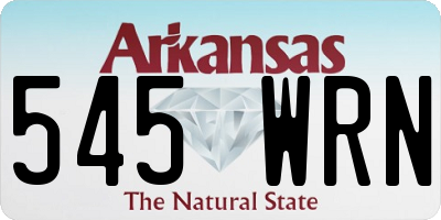 AR license plate 545WRN