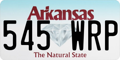 AR license plate 545WRP