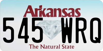AR license plate 545WRQ