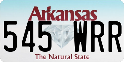 AR license plate 545WRR