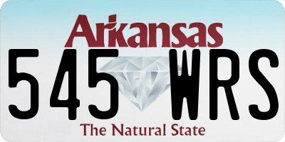 AR license plate 545WRS
