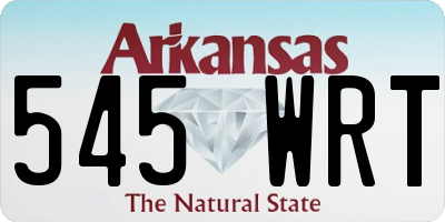 AR license plate 545WRT