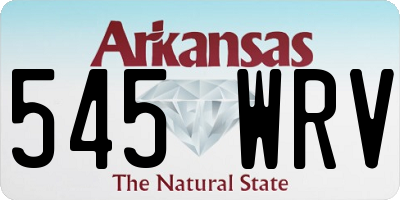 AR license plate 545WRV