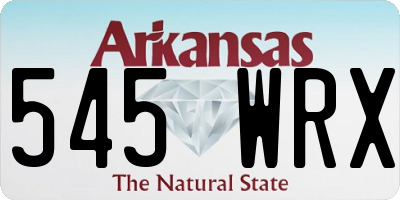 AR license plate 545WRX