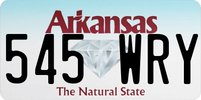 AR license plate 545WRY