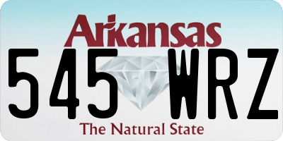 AR license plate 545WRZ