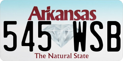 AR license plate 545WSB