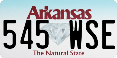 AR license plate 545WSE
