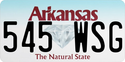 AR license plate 545WSG