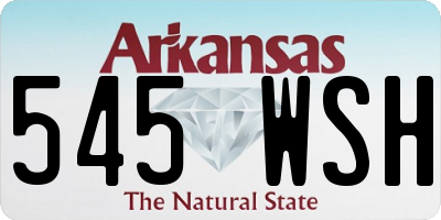 AR license plate 545WSH