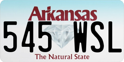 AR license plate 545WSL