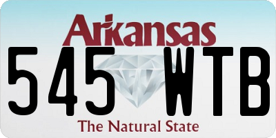AR license plate 545WTB