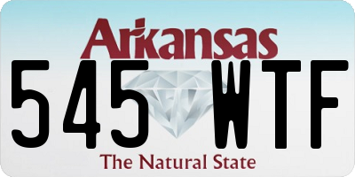 AR license plate 545WTF