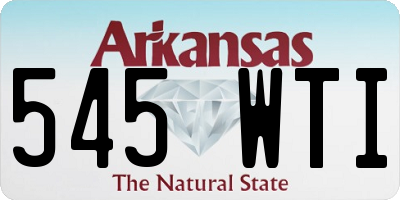 AR license plate 545WTI
