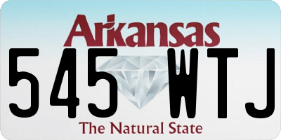 AR license plate 545WTJ
